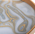 Set of 2 Swirl Round Gold Trays